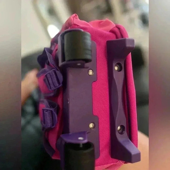 Scooby Doo Small Rolling Backpack Pink Peace & Love! - Picture 2 of 14